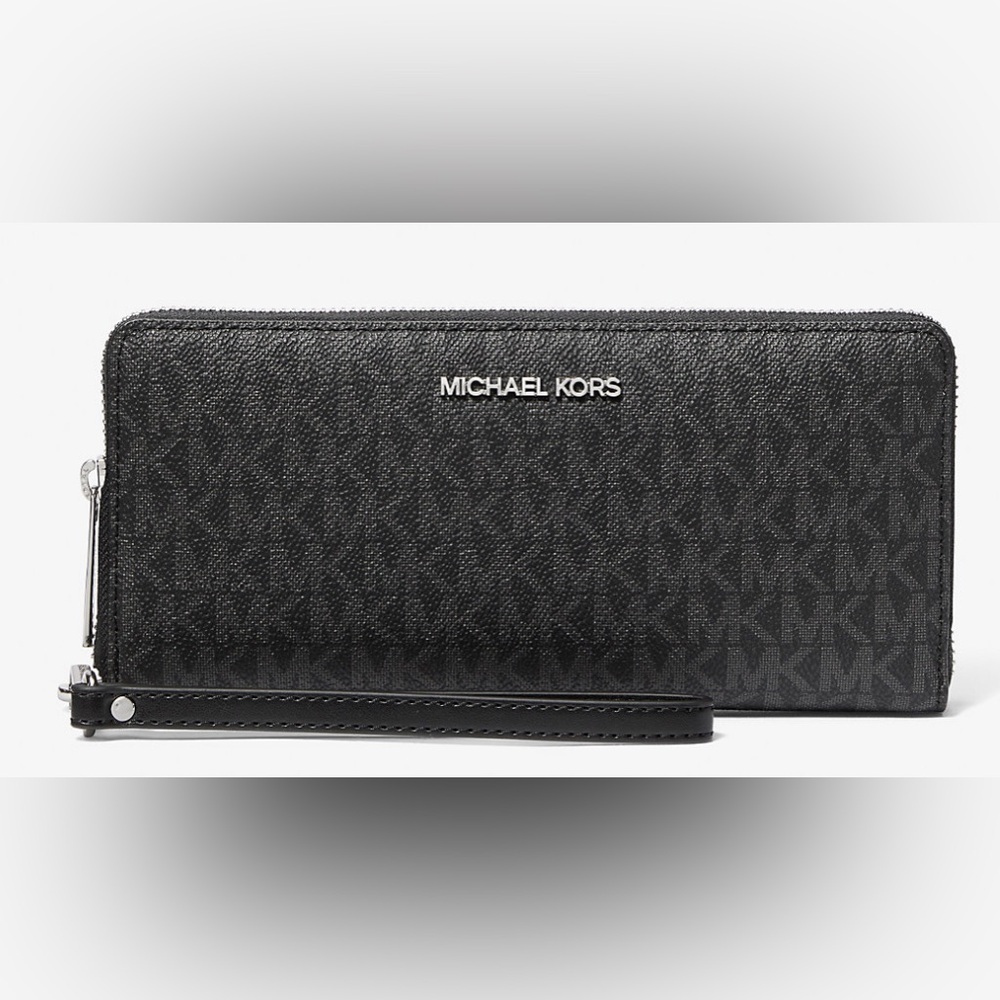 Michael Kors Jet Set Travel Large Signature Logo Continental Wallet